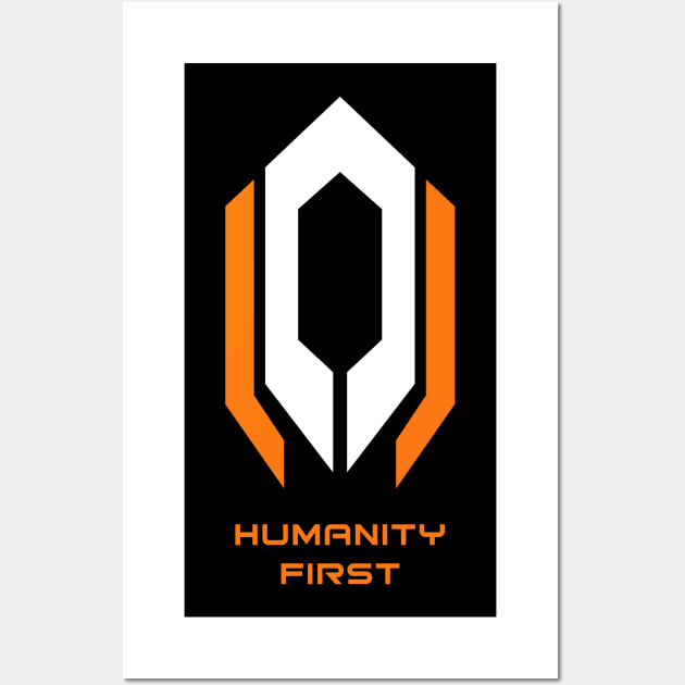 Mass Effect Cerberus Humanity First Wall Art by Loweryo Judew